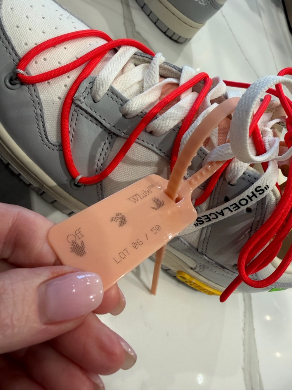 Nike Off White x Dunk Low Lot 06/50 - Size 9.5 - worn once!! - Picture 5 of 12